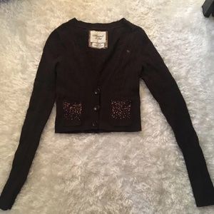 Abercrombie & Fitch Cropped Sequin Sweater M
